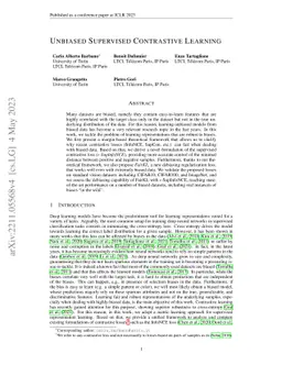 Unbiased Supervised Contrastive Learning