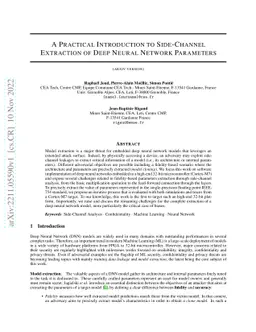 A Practical Introduction to Side-Channel Extraction of Deep Neural
  Network Parameters