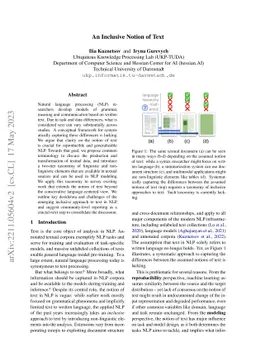 An Inclusive Notion of Text