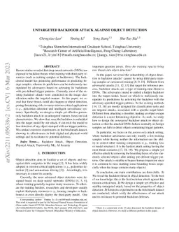 Untargeted Backdoor Attack against Object Detection