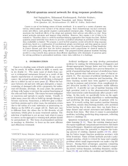 Hybrid quantum neural network for drug response prediction