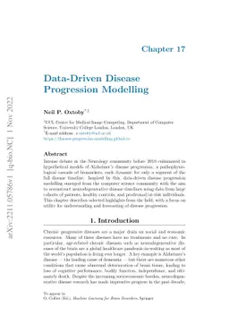 Data-Driven Disease Progression Modelling