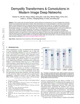 Demystify Transformers & Convolutions in Modern Image Deep Networks