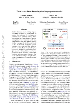 The CRINGE Loss: Learning what language not to model