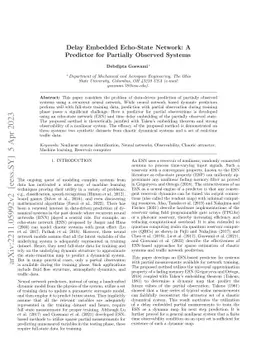Delay Embedded Echo-State Network: A Predictor for Partially Observed
  Systems