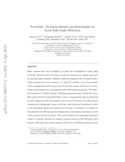 SceneFake: An Initial Dataset and Benchmarks for Scene Fake Audio
  Detection