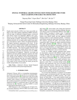 Spatial Temporal Graph Convolution with Graph Structure Self-learning
  for Early MCI Detection