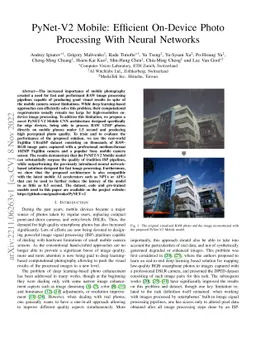 PyNet-V2 Mobile: Efficient On-Device Photo Processing With Neural
  Networks