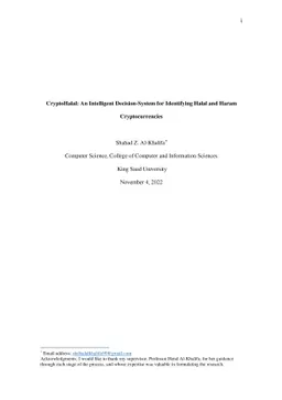 CryptoHalal: An Intelligent Decision-System for Identifying Halal and
  Haram Cryptocurrencies