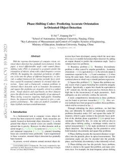 Phase-Shifting Coder: Predicting Accurate Orientation in Oriented Object
  Detection