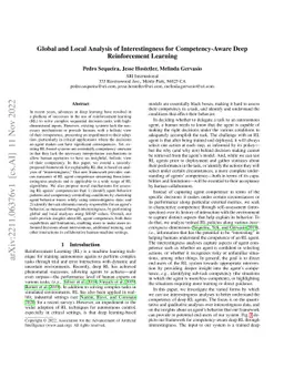 Global and Local Analysis of Interestingness for Competency-Aware Deep
  Reinforcement Learning
