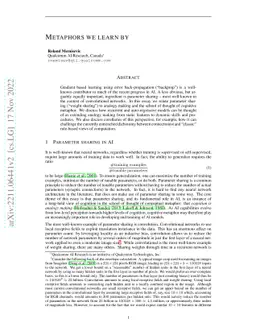 Metaphors We Learn By