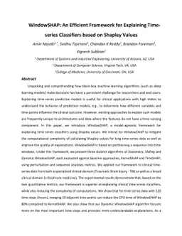 WindowSHAP: An Efficient Framework for Explaining Time-series
  Classifiers based on Shapley Values