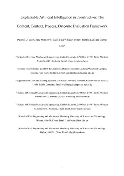 Explainable Artificial Intelligence in Construction: The Content,
  Context, Process, Outcome Evaluation Framework