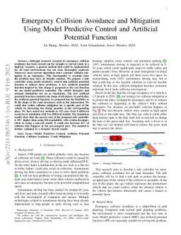 Emergency Collision Avoidance and Mitigation Using Model Predictive
  Control and Artificial Potential Function