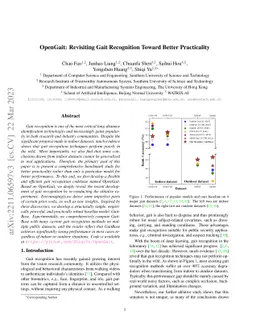 OpenGait: Revisiting Gait Recognition Toward Better Practicality