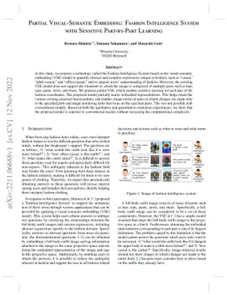 Partial Visual-Semantic Embedding: Fashion Intelligence System with
  Sensitive Part-by-Part Learning
