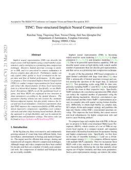 TINC: Tree-structured Implicit Neural Compression