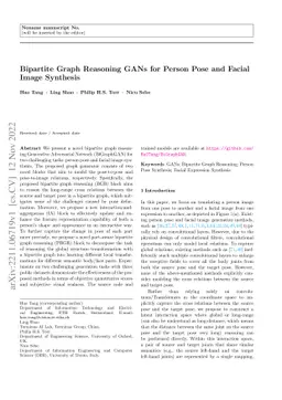 Bipartite Graph Reasoning GANs for Person Pose and Facial Image
  Synthesis