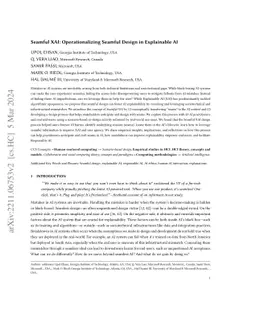 Seamful XAI: Operationalizing Seamful Design in Explainable AI