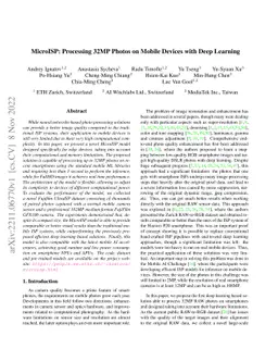 MicroISP: Processing 32MP Photos on Mobile Devices with Deep Learning