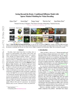 Seeing Beyond the Brain: Conditional Diffusion Model with Sparse Masked
  Modeling for Vision Decoding