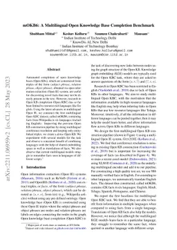 mOKB6: A Multilingual Open Knowledge Base Completion Benchmark