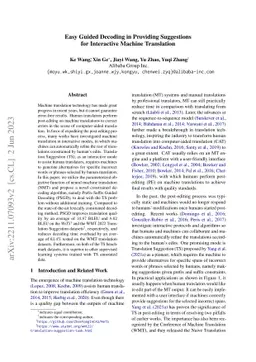 Easy Guided Decoding in Providing Suggestions for Interactive Machine
  Translation