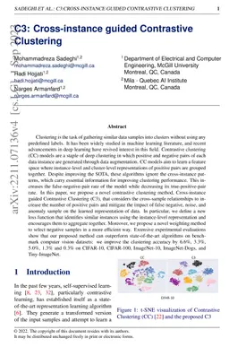 C3: Cross-instance guided Contrastive Clustering