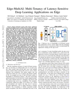 Edge-MultiAI: Multi-Tenancy of Latency-Sensitive Deep Learning
  Applications on Edge