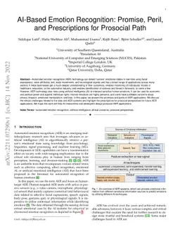 AI-Based Emotion Recognition: Promise, Peril, and Prescriptions for
  Prosocial Path