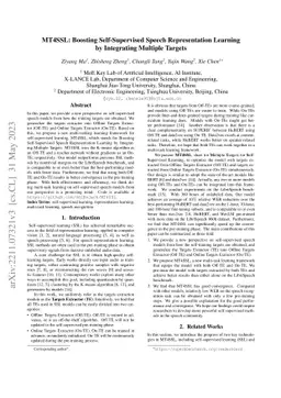 MT4SSL: Boosting Self-Supervised Speech Representation Learning by
  Integrating Multiple Targets