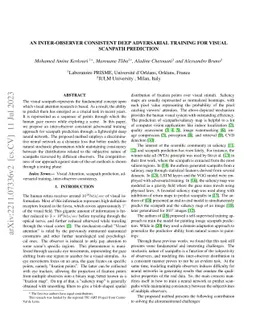 An Inter-observer consistent deep adversarial training for visual
  scanpath prediction