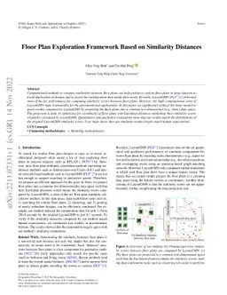 Floor Plan Exploration Framework Based on Similarity Distances