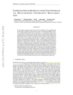 Composed Image Retrieval with Text Feedback via Multi-grained
  Uncertainty Regularization