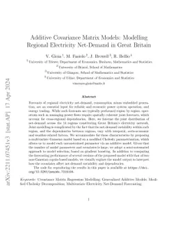 Additive Covariance Matrix Models: Modelling Regional Electricity
  Net-Demand in Great Britain