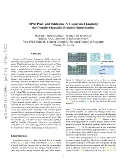 PiPa: Pixel- and Patch-wise Self-supervised Learning for Domain
  Adaptative Semantic Segmentation