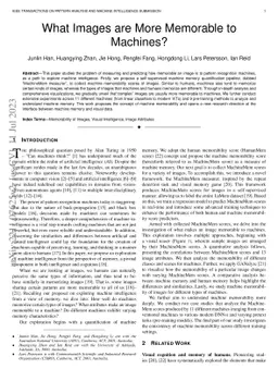 What Images are More Memorable to Machines?
