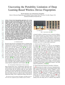 Uncovering the Portability Limitation of Deep Learning-Based Wireless
  Device Fingerprints