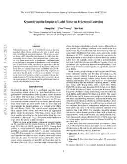 Quantifying the Impact of Label Noise on Federated Learning