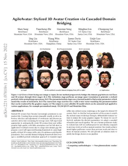 AgileAvatar: Stylized 3D Avatar Creation via Cascaded Domain Bridging