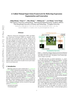 A Unified Mutual Supervision Framework for Referring Expression
  Segmentation and Generation