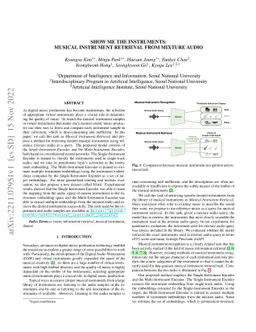 Show Me the Instruments: Musical Instrument Retrieval from Mixture Audio