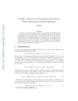 Donsker Theorems for Occupation Measures of Multi-Dimensional Periodic
  Diffusions
