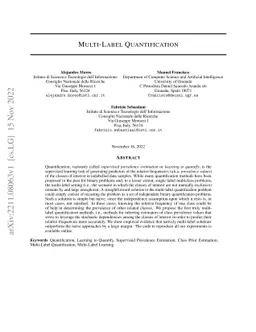 Multi-Label Quantification