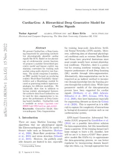 CardiacGen: A Hierarchical Deep Generative Model for Cardiac Signals
