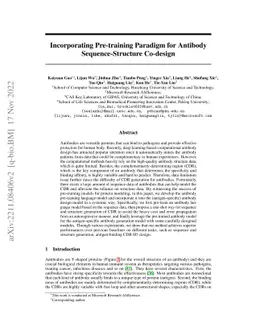 Incorporating Pre-training Paradigm for Antibody Sequence-Structure
  Co-design