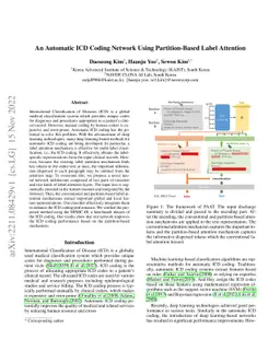 An Automatic ICD Coding Network Using Partition-Based Label Attention