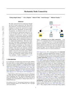 Mechanistic Mode Connectivity