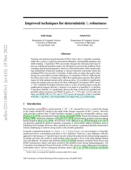 Improved techniques for deterministic l2 robustness